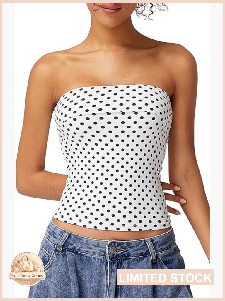 Double Lined Tube Top Slim Fit Strapless Sleeveless Summer Going Out Tank